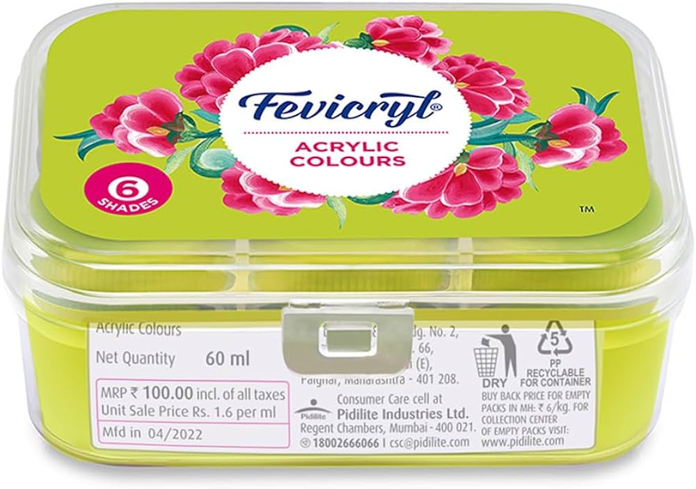 Fevicryl Acrylic Colour 6 Shade